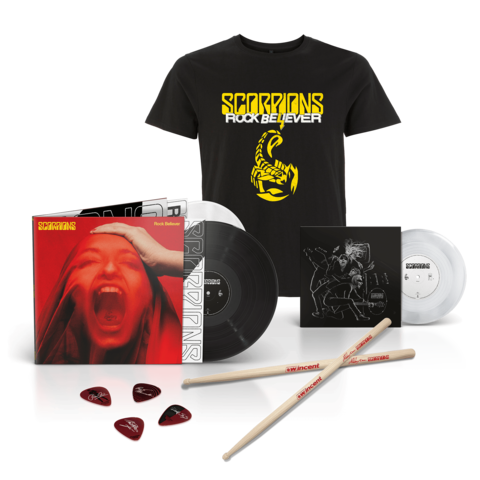 Rock Believer by Scorpions - Superbundle 2LP schwarz / weiß + Scorpions Shirt - shop now at Scorpions store